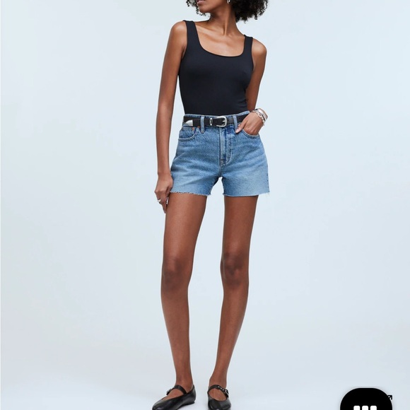 Madewell Perfect Vintage Blue Jean Shorts - Picture 1 of 5